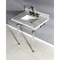 Kingston Brass 30X22 Marble Vanity Top W/ Acrylic Feet Combo, Marble/Nickel KVPB30MASQ8 - alternate 2